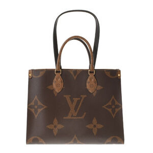 Louis Vuitton Monogram Giant on the Go Brown Canvas Tote Bag